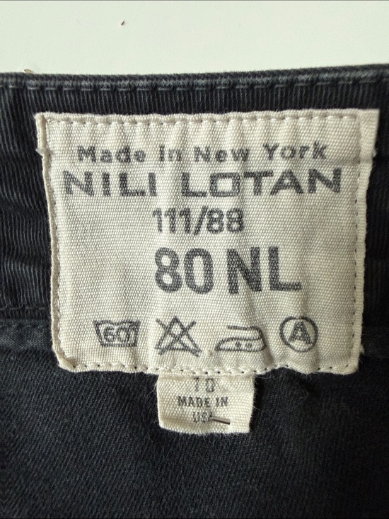 Nili Lotan Pants - Nili Lotan Tel Aviv Black Cotton Cropped Pants Size 10